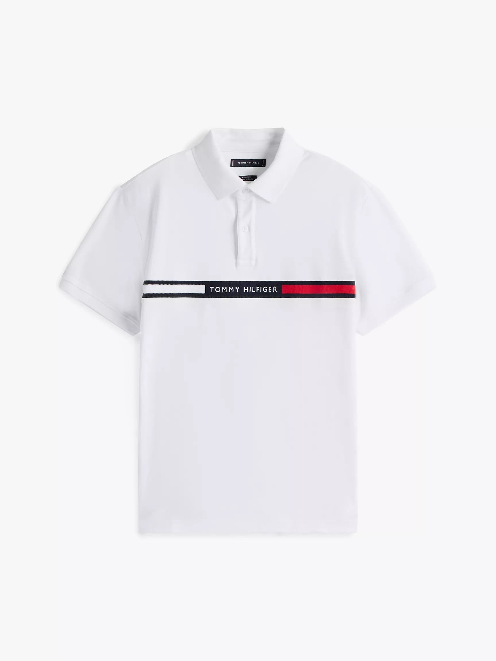 Chemise regular con logo bandera bordada central