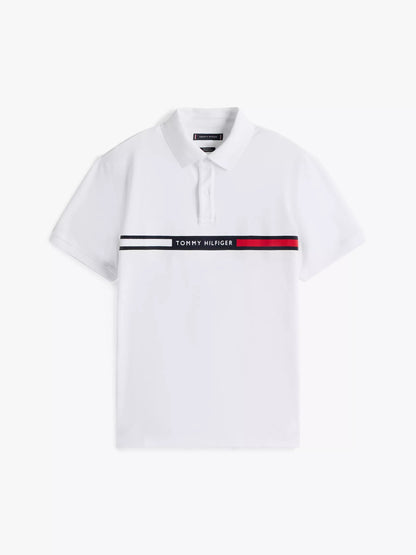 Chemise regular con logo bandera bordada central