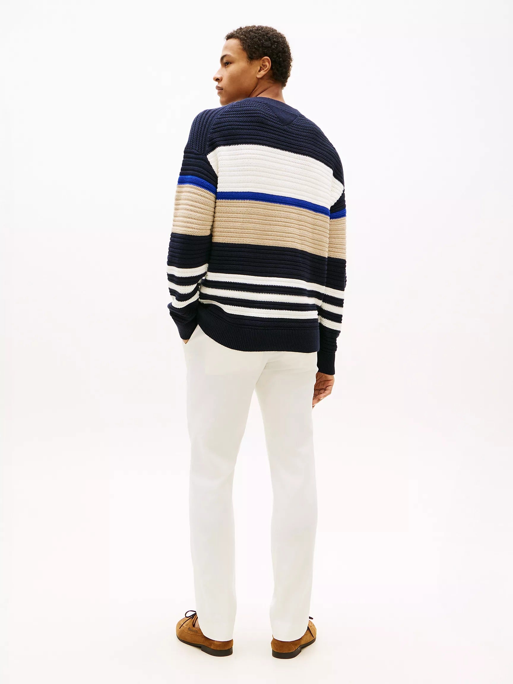 Sudadera tejida con colores combinados