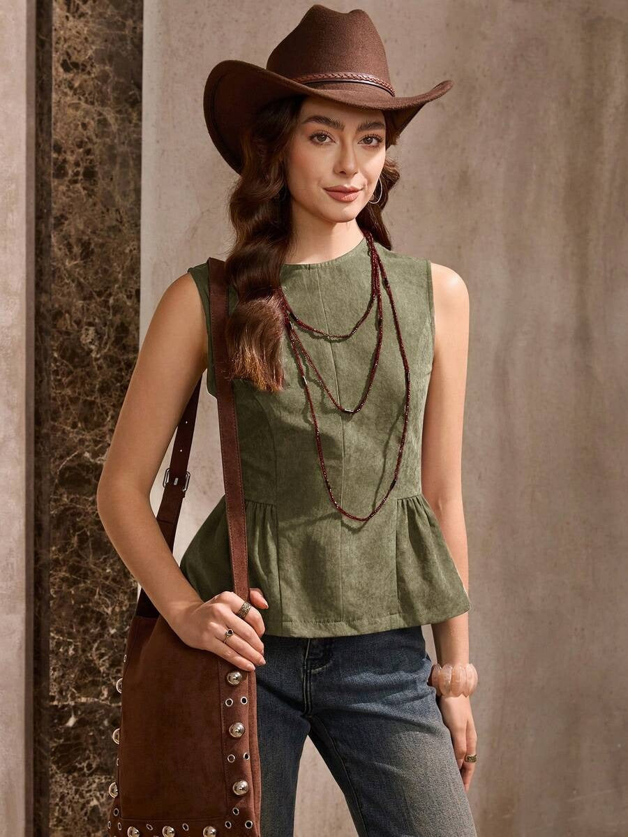 Blusa holgada con volantes