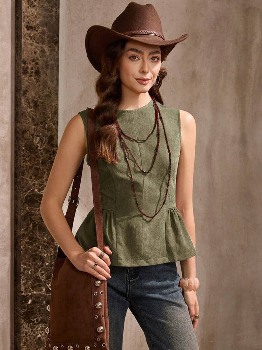 Blusa holgada con volantes
