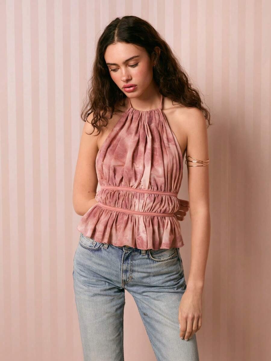Top de tirantes de cuello halter