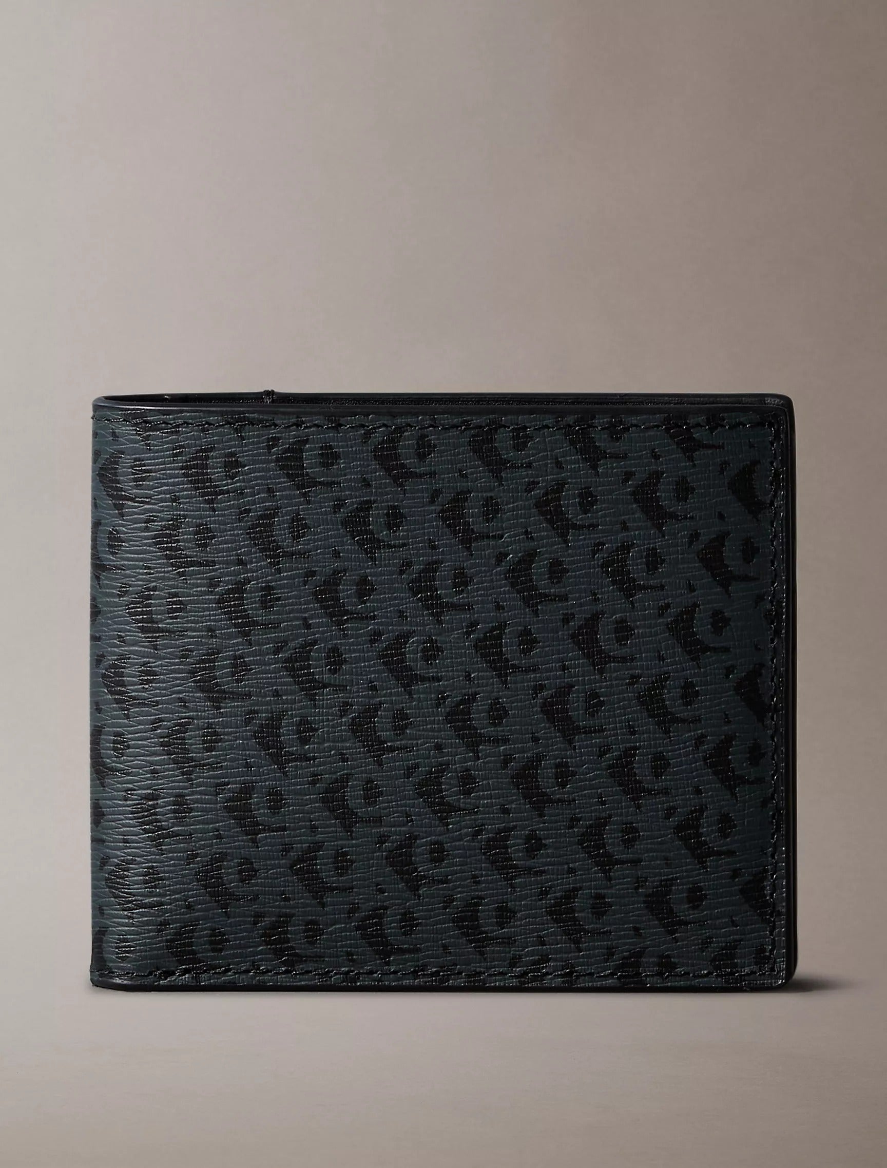 Cartera de caballero doble con monograma