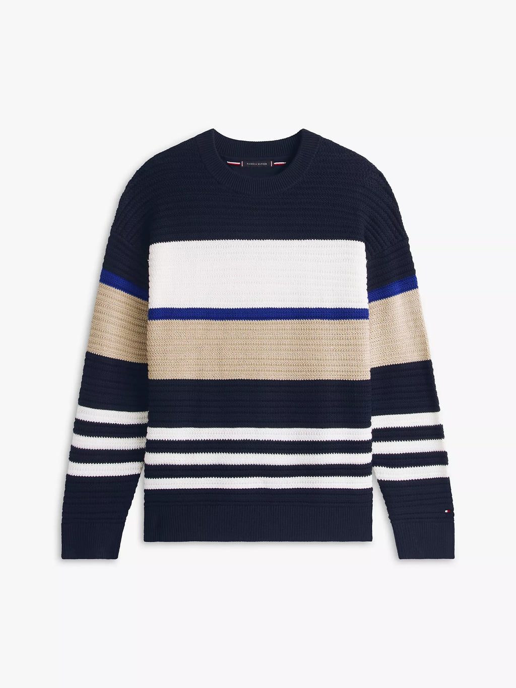 Sudadera tejida con colores combinados