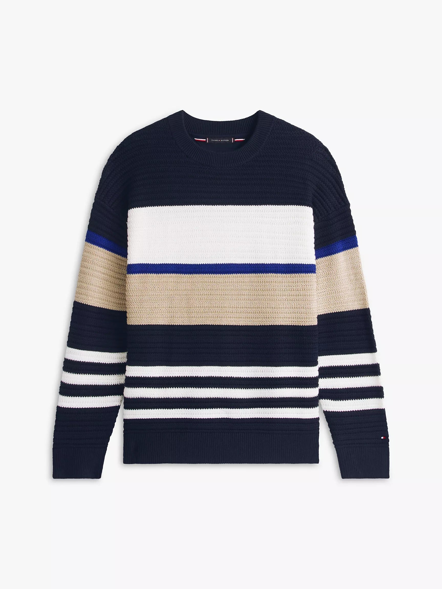 Sudadera tejida con colores combinados