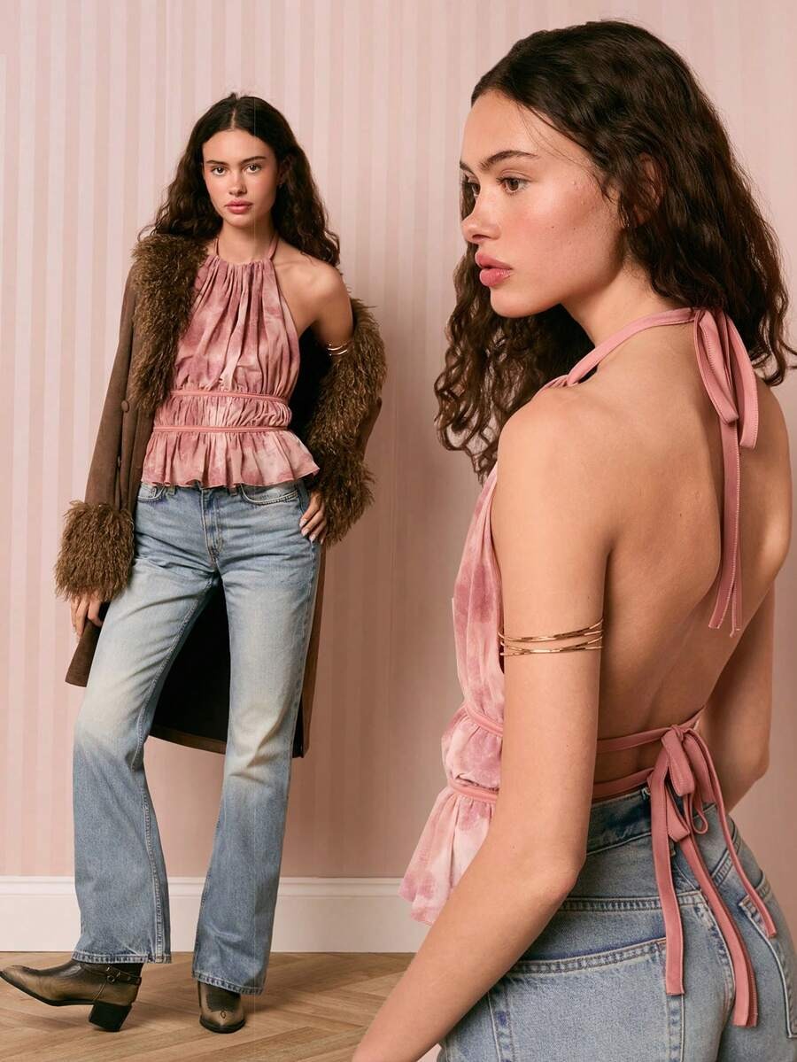 Top de tirantes de cuello halter