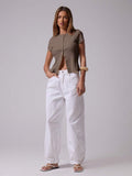 Blusa acanalada con botones