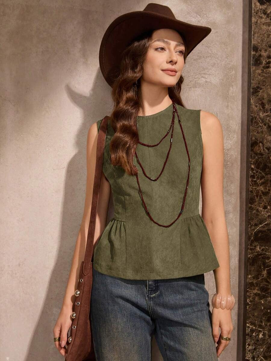 Blusa holgada con volantes