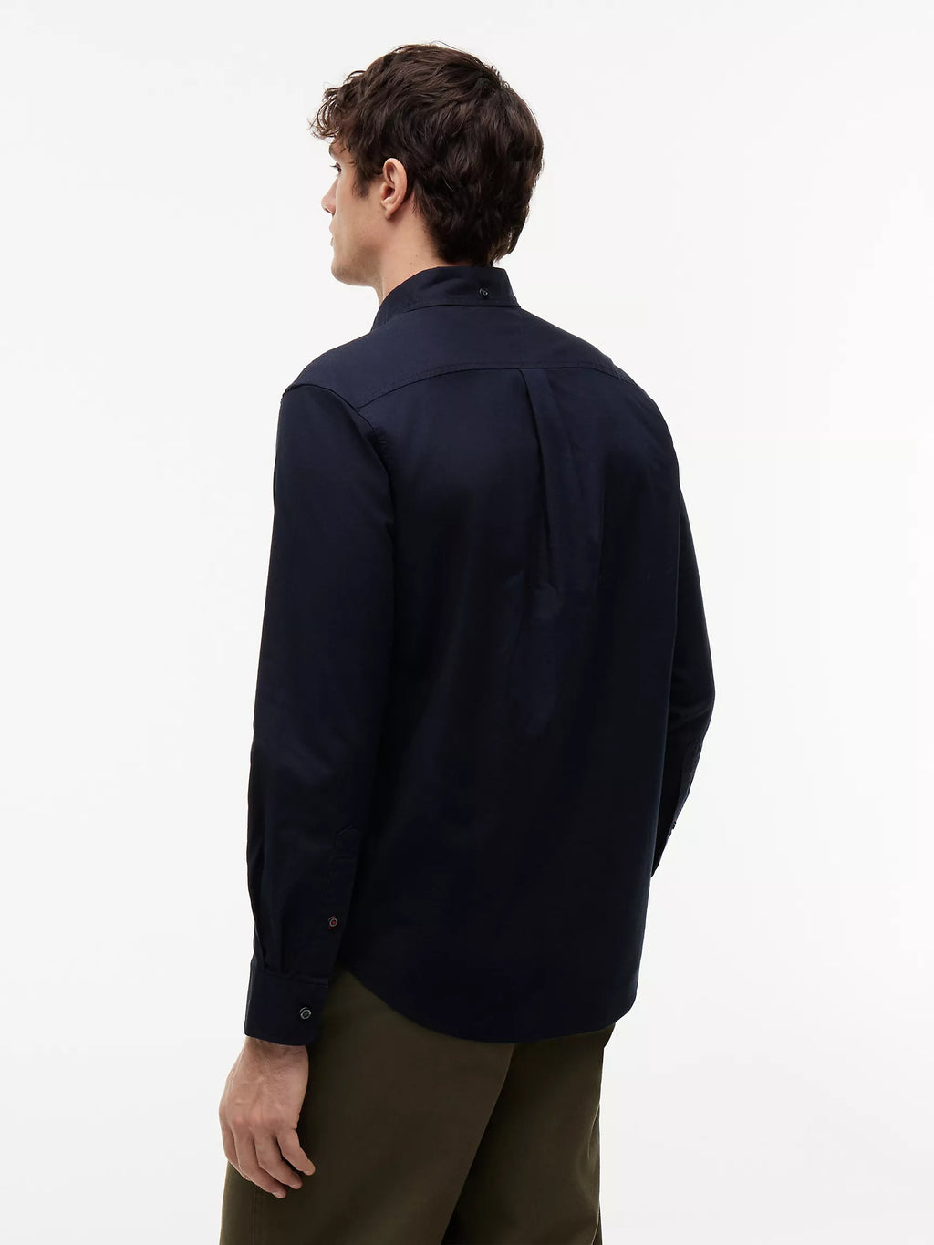 Camisa manga larga unicolor Oxford
