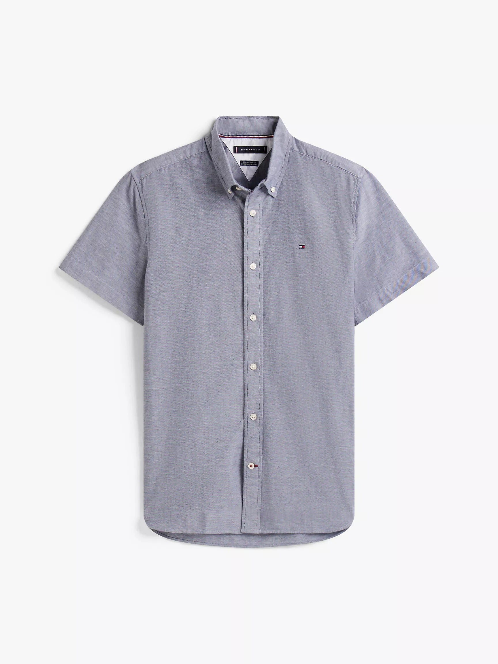 Camisa manga corta unicolor Oxford