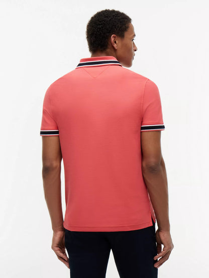 Chemise unicolor con cuello y mangas ribeteadas