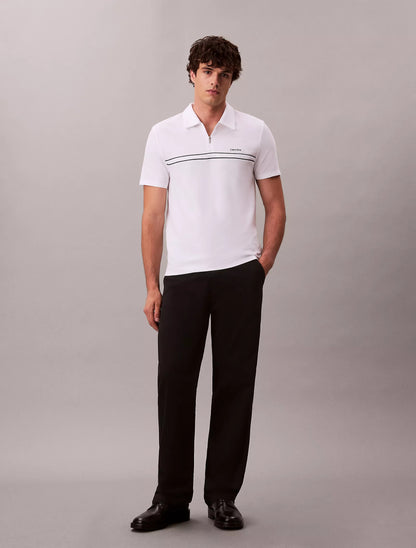 Chemise regular con cremallera y linea central