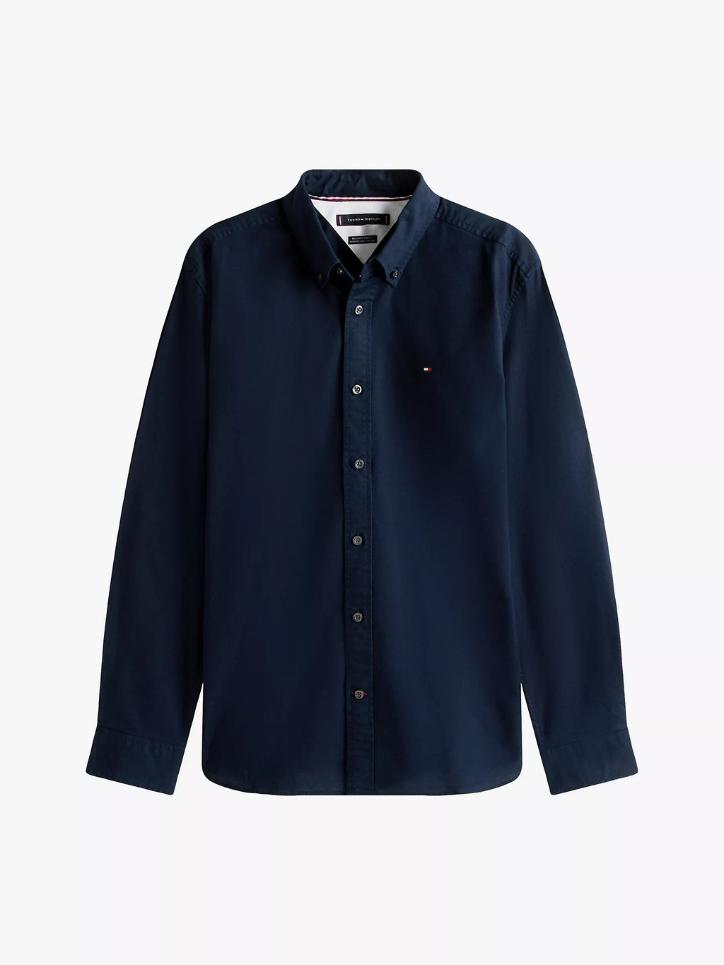 Camisa manga larga unicolor Oxford