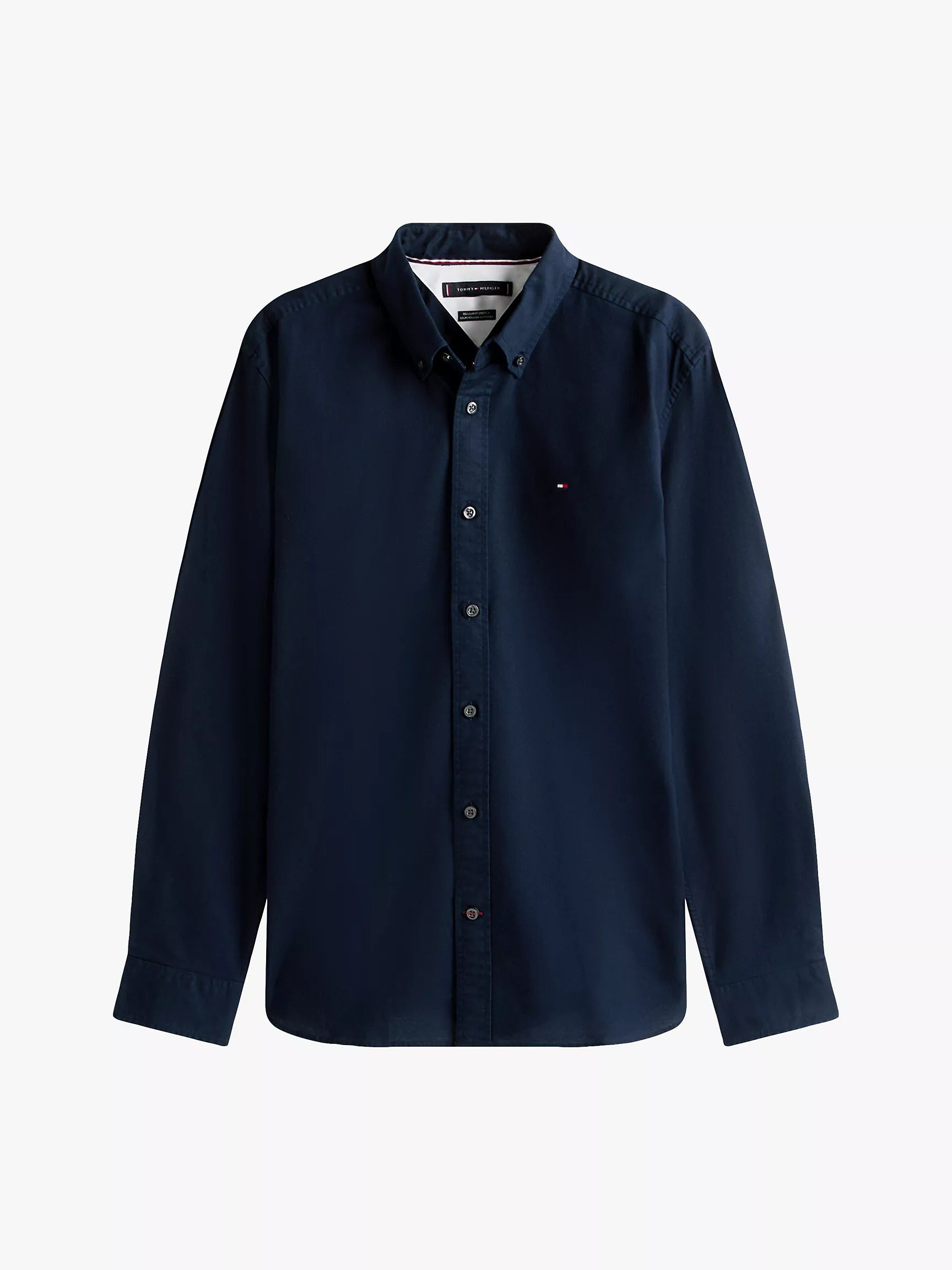 Camisa manga larga unicolor Oxford