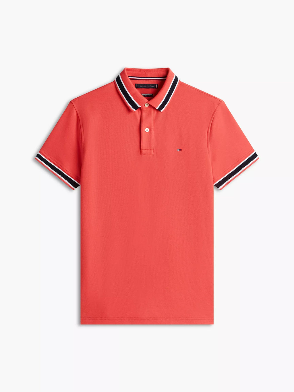 Chemise unicolor con cuello y mangas ribeteadas