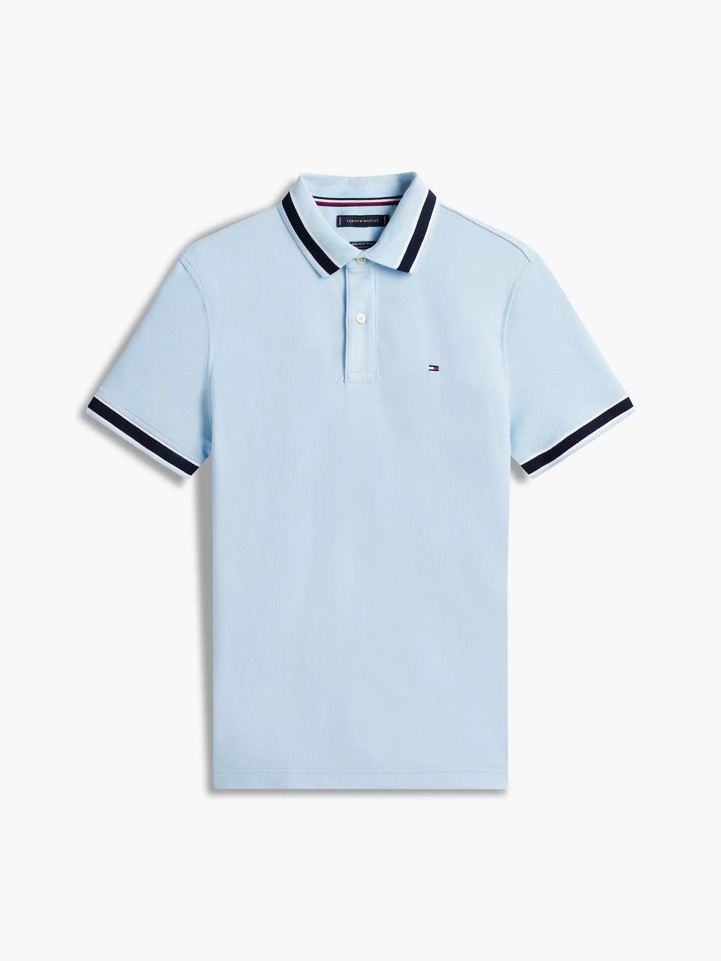 Chemise unicolor con cuello y mangas ribeteadas