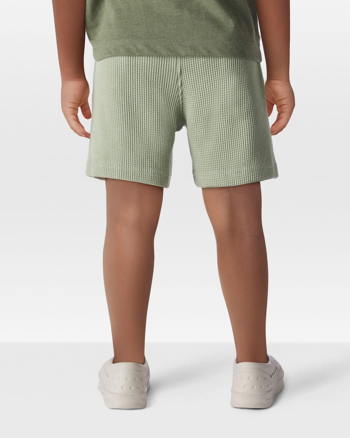 Short unicolor tejido wafle para niño
