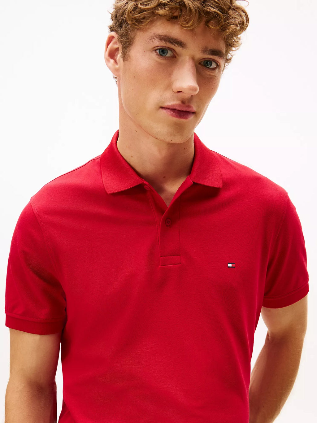 Chemise regular unicolor con logo performance tech