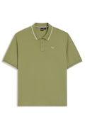 Chemise unicolor con cuello y mangas ribeteadas