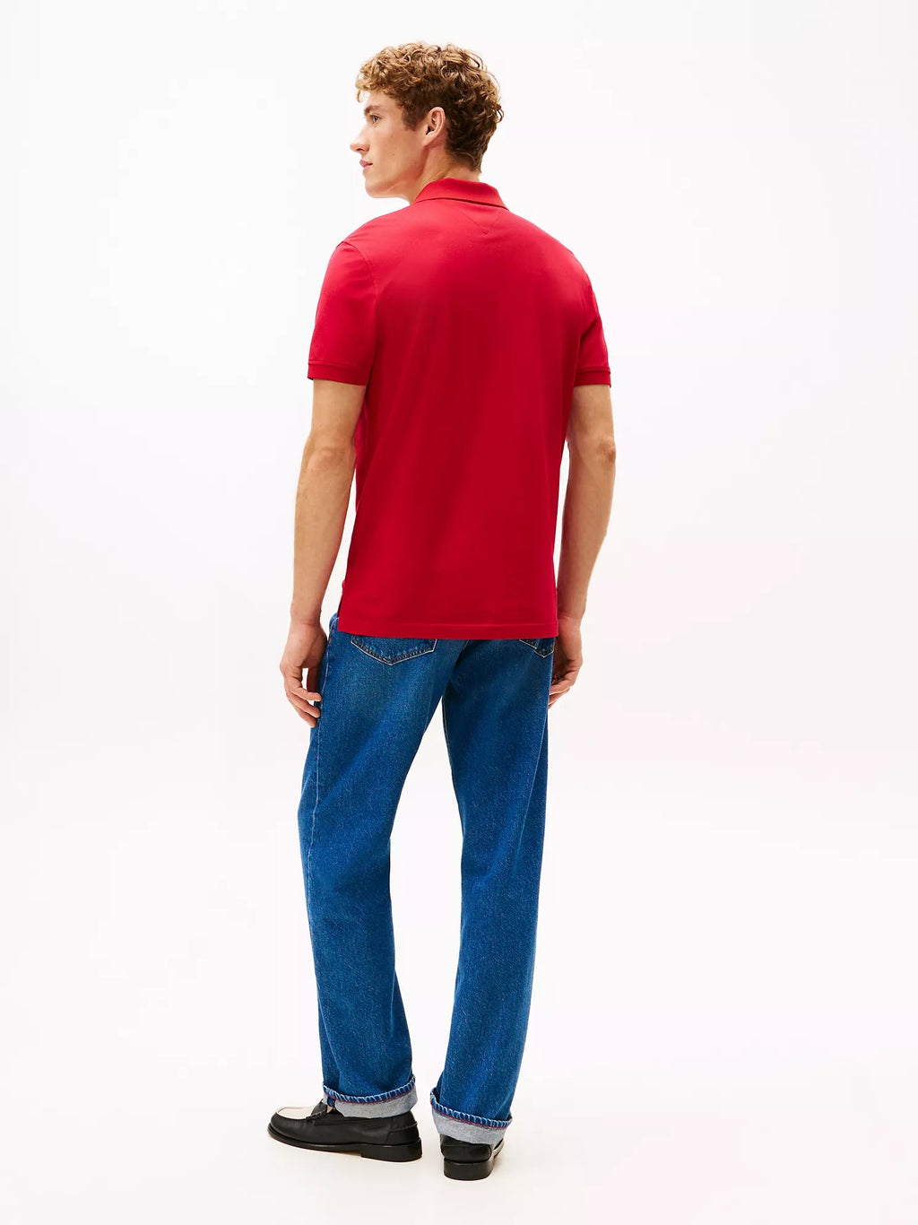 Chemise regular unicolor con logo performance tech