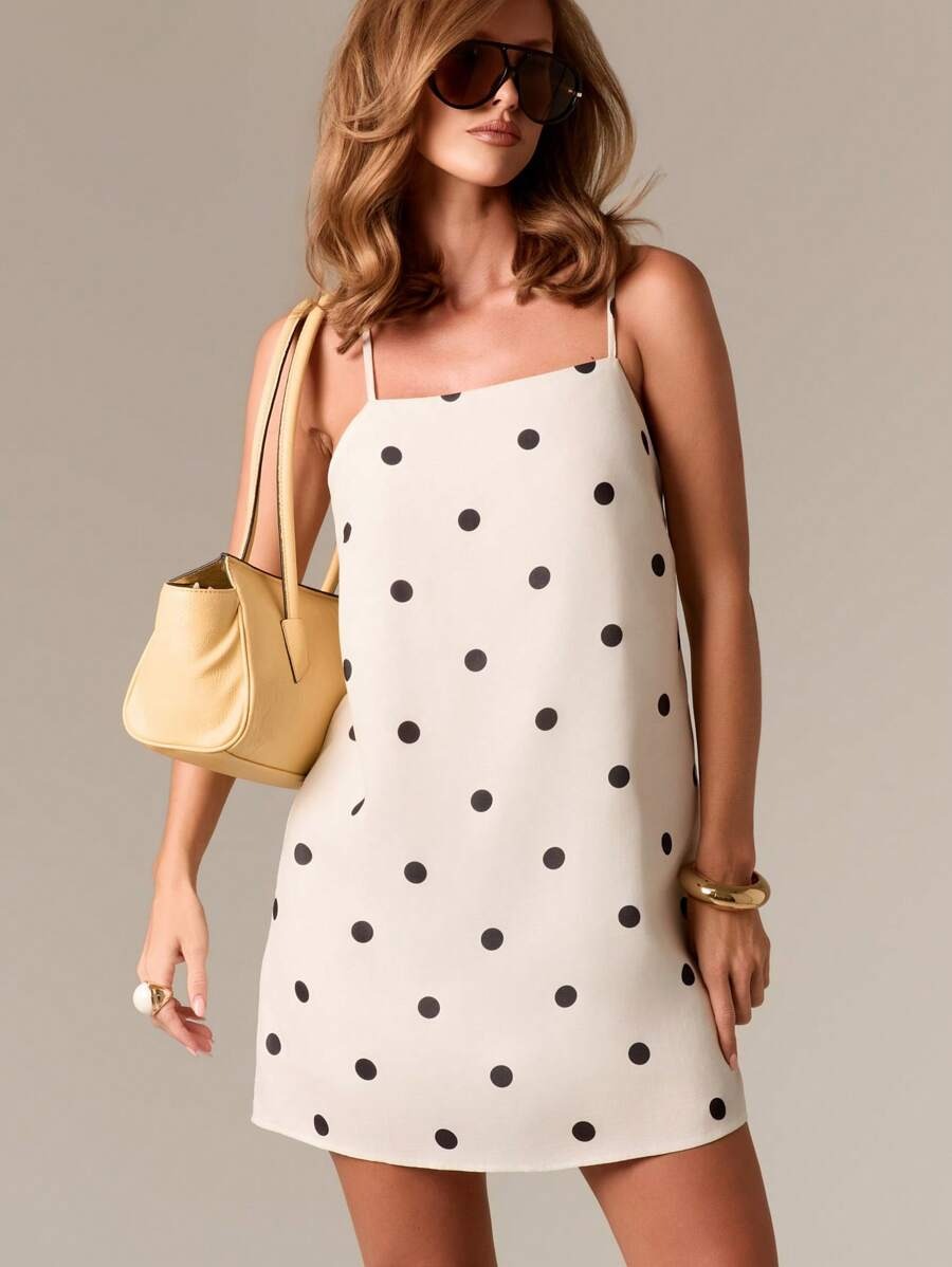 Vestido casual  con lunares