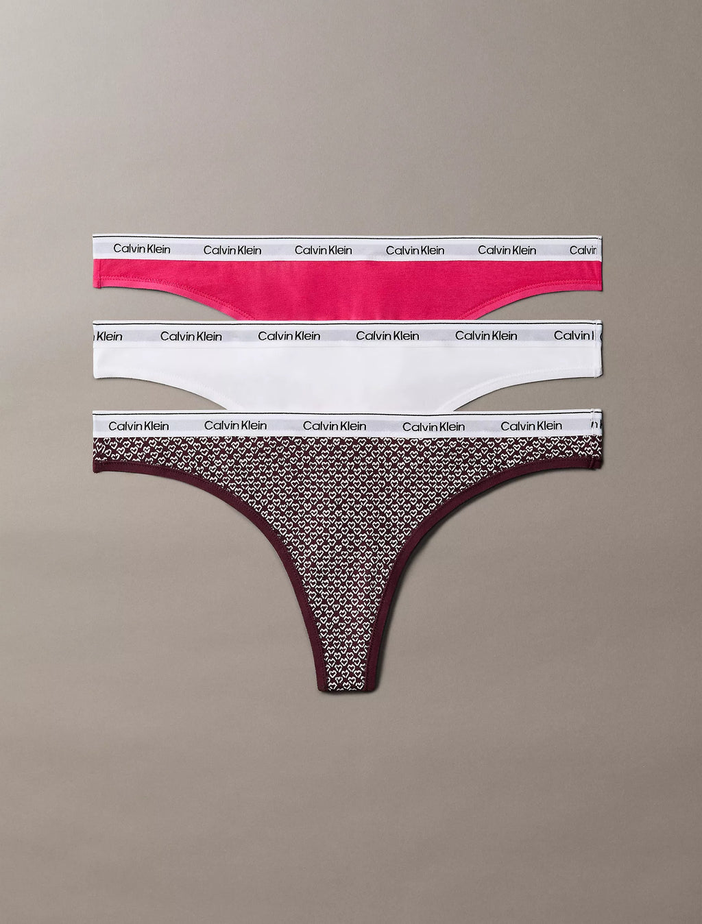 3 Pack de Panties con logo tipo hilo