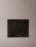 Cartera de caballero plegable de piel saffiano