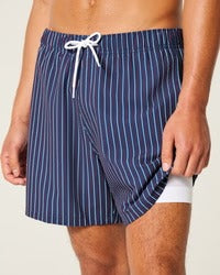 Traje de baño de cloqué con corte Lifeguard