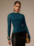 Blusa plisada