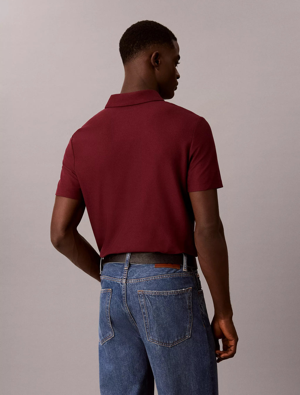 Chemise regular con cremallera y linea central