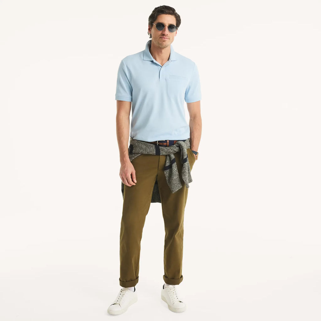 Chemise clásica de algodón con bolsillo