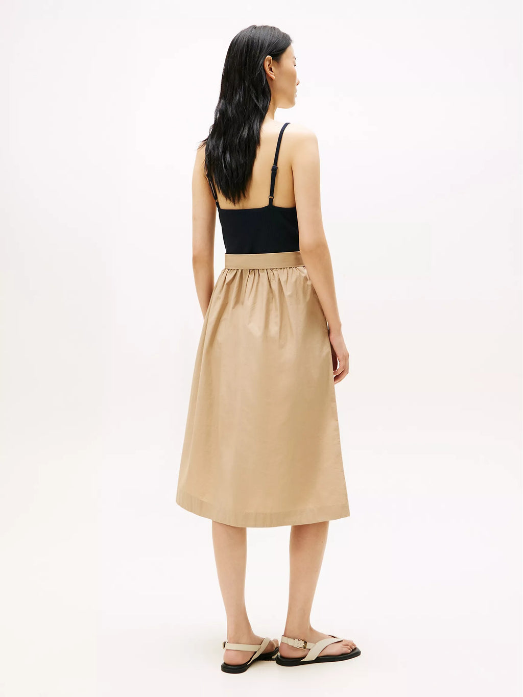 Vestido de textura mixta