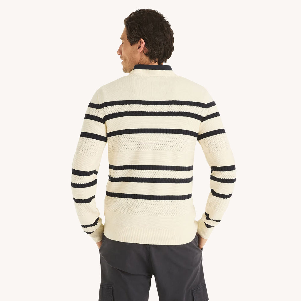 Sudadera tejida con patrón de rayas