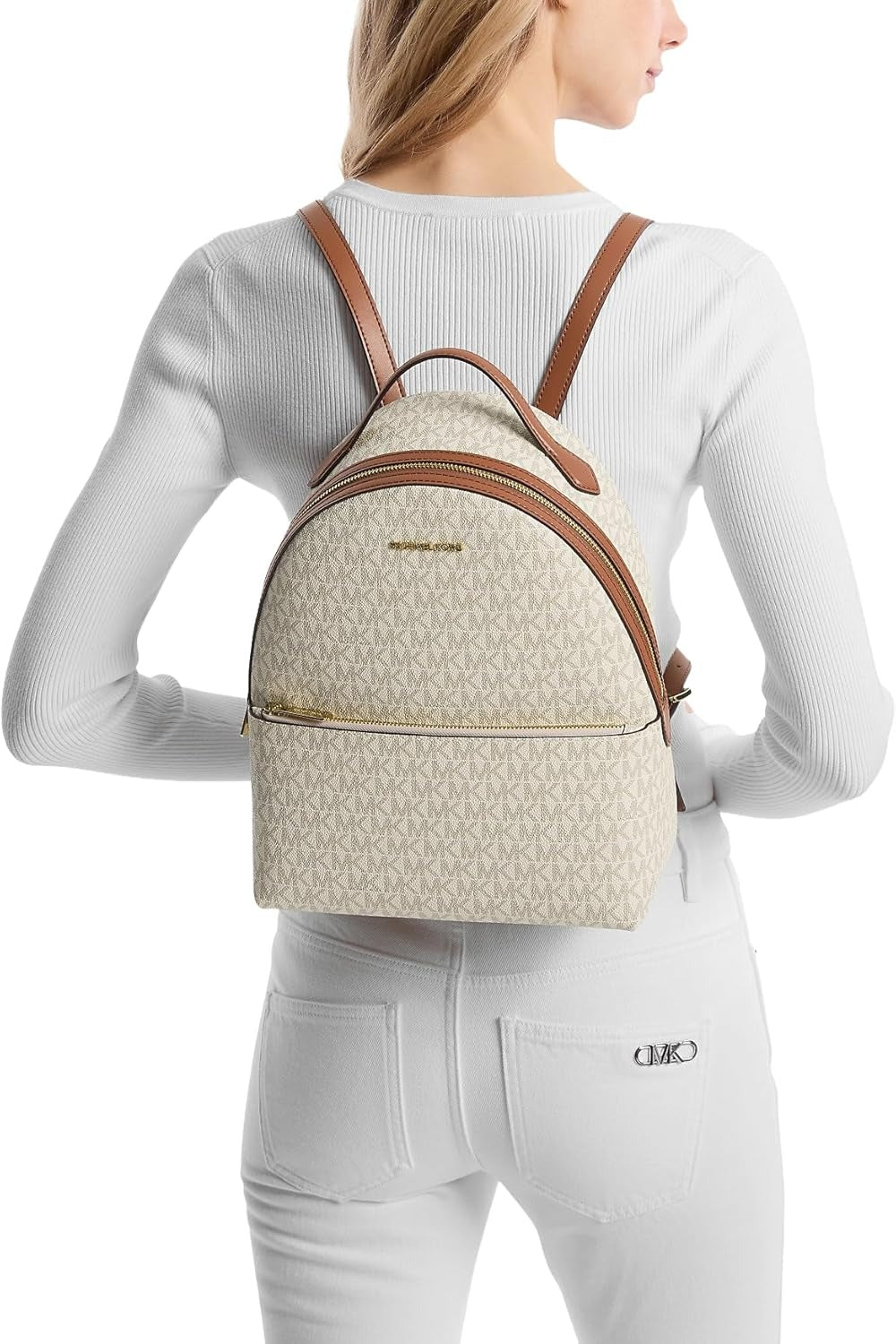 Bolso tipo morral con estampado