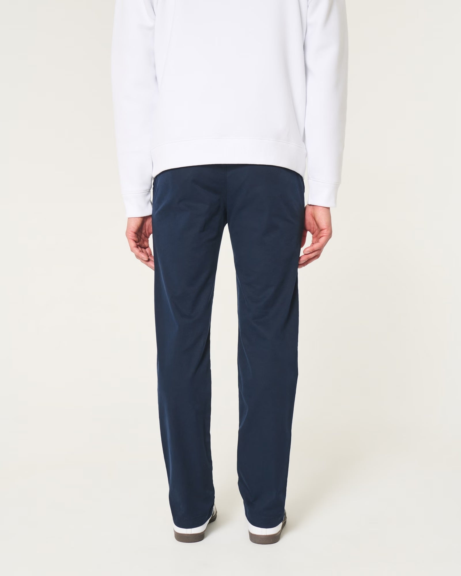 Pantalón chino recto con cremallera