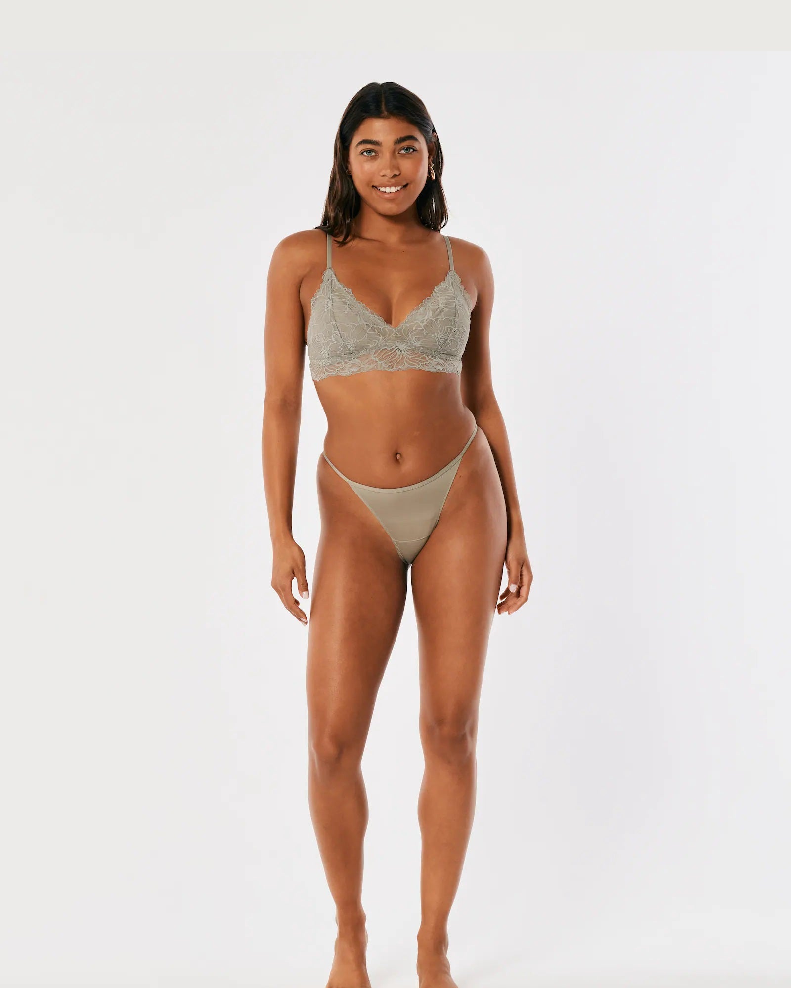 Gilly Hicks Longline Lace Triangle Bralette